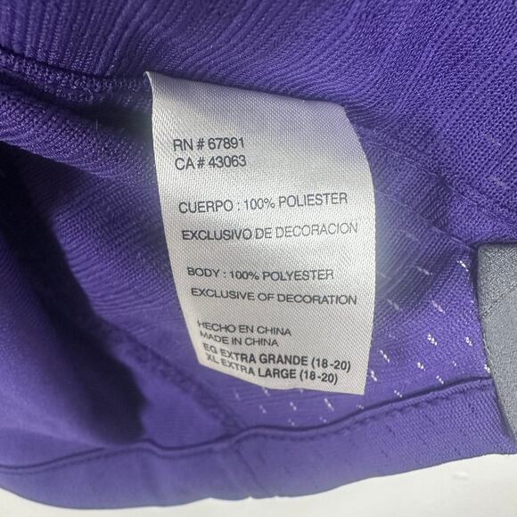 Nike Womens NFL Football Minnesota Vikings #5 Teddy Bridgewater Purple Jersey XL - Picture 5 of 6